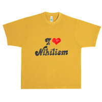 I Heart Nihilism Vintage Look Faded Typography Gift Urban Heavy T-shirt | Artistshot