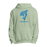 Blue Kodiak Alaska Native American Indian Orca Killer Whale Raglan Bas Urban Pullover Hoodie | Artistshot