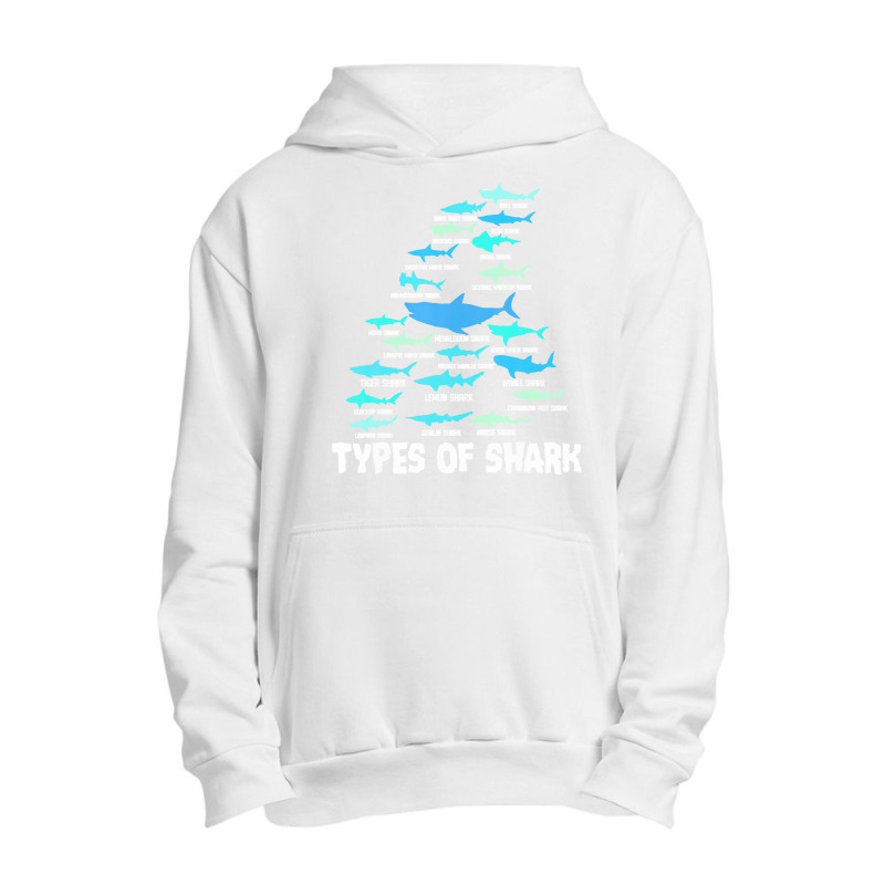 Nurse T  Shirt Types Of Shark Megalodon Great White Nurse Shark T  Shi Urban Pullover Hoodie by uabshire421 | Artistshot