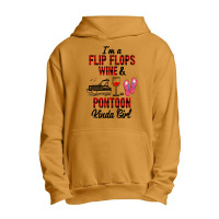 I'm A Flip Flops Wine & Pontoon Kinda Girl Funny Summer Lake Pullover Urban Pullover Hoodie | Artistshot