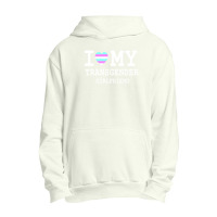 I Love My Transgender Girlfriend Lgbt Pride Gift T Shirt Classic T Shi Urban Pullover Hoodie | Artistshot