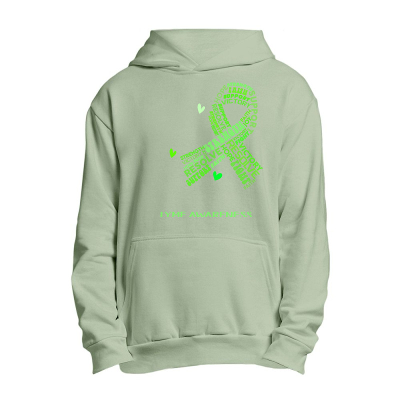 Lyme Awareness T  Shirt Lyme Awareness Her Fight Is Our Fight 2 Urban Pullover Hoodie | Artistshot