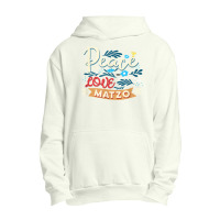 Passover Peace Love Matzo Funny Seder Jewish Holiday T Shirt Urban Pullover Hoodie | Artistshot