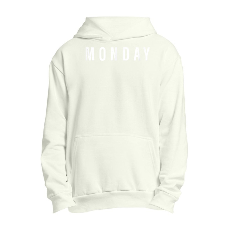 Days Of The Week Shirts Monday Minimalists T Shirt Urban Pullover Hoodie | Artistshot