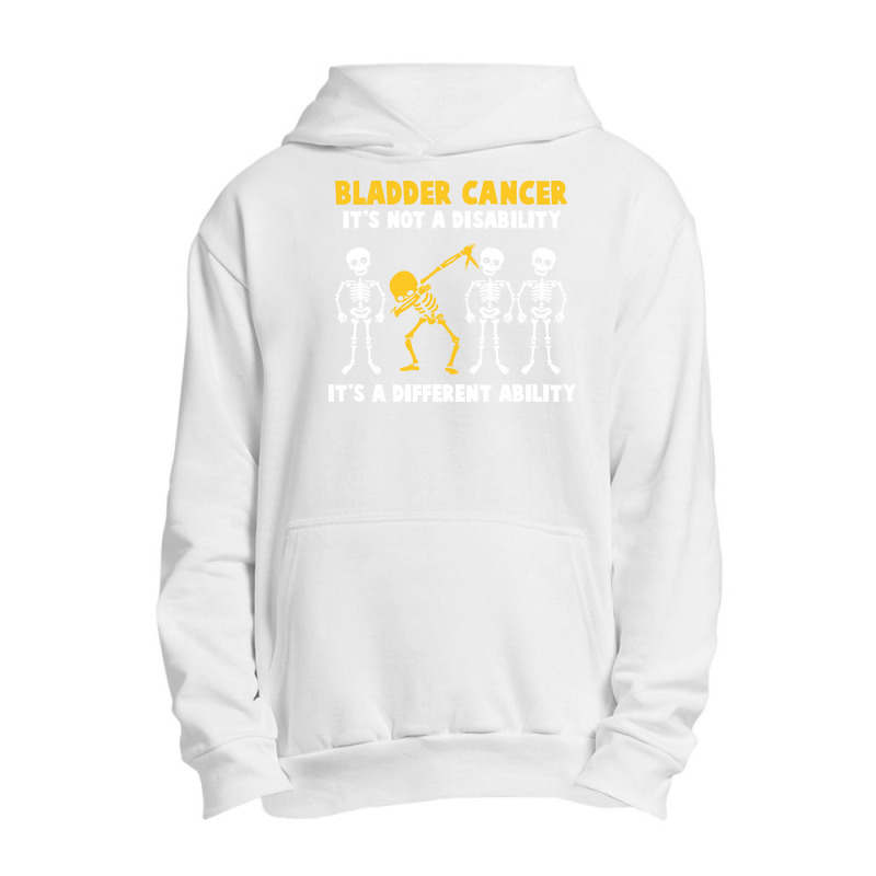 Bladder Cancer T  Shirt Bladder Cancer Awareness It's Not A Disability Urban Pullover Hoodie by rico96716 | Artistshot