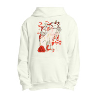 Japanese Wolf Floral Wolves Flower Japan T Shirt Urban Pullover Hoodie | Artistshot