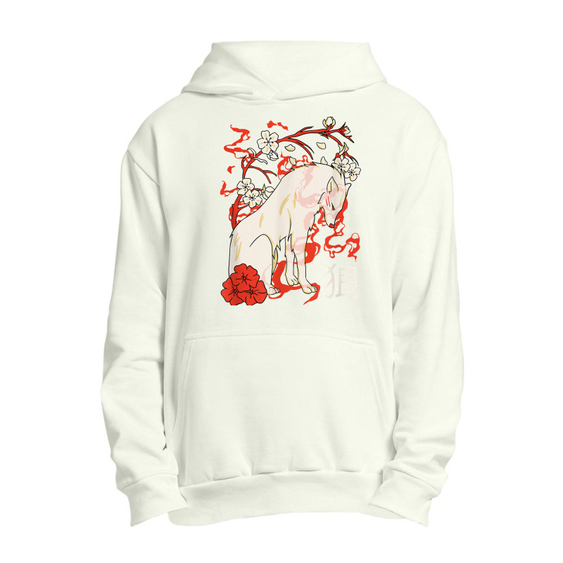 Japanese Wolf Floral Wolves Flower Japan T Shirt Urban Pullover Hoodie by kadejahdomenick | Artistshot