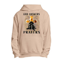 God Jesus Answers Prayers Warrior Men Christian Lion Graphic T Shirt Urban Pullover Hoodie | Artistshot