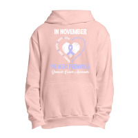 Stomach Cancer Awareness T  Shirt In November We Wear Periwinkle Stoma Urban Pullover Hoodie | Artistshot