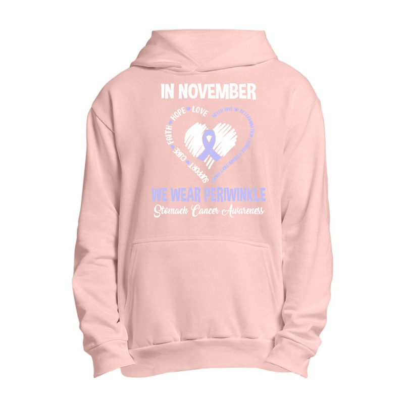 Stomach Cancer Awareness T  Shirt In November We Wear Periwinkle Stoma Urban Pullover Hoodie by rico96716 | Artistshot