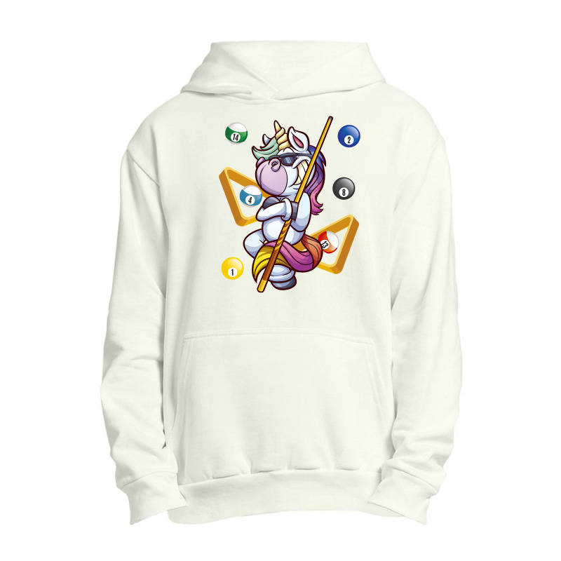 Unicorn Lover Pony Billiard Cue Ball Sports Unicorn 85 Unicorns Urban Pullover Hoodie | Artistshot