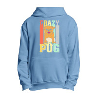 Crazy Pug Lady T  Shirtcrazy Pug Lady Funny Gift Idea For Pug Lovers D Urban Pullover Hoodie | Artistshot