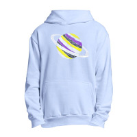 Nonbinary Flag Genderfluid Planet Agender Saturn Non Binary T Shirt Urban Pullover Hoodie | Artistshot