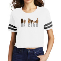 Be Kind Sign Language Scorecard Crop Tee | Artistshot