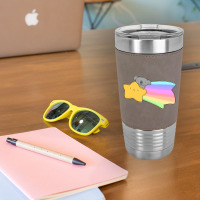 Rainbow Shooting Star Koala Leatherette Tumbler | Artistshot