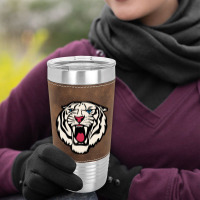 White Tiger Roar   White Tiger Leatherette Tumbler | Artistshot