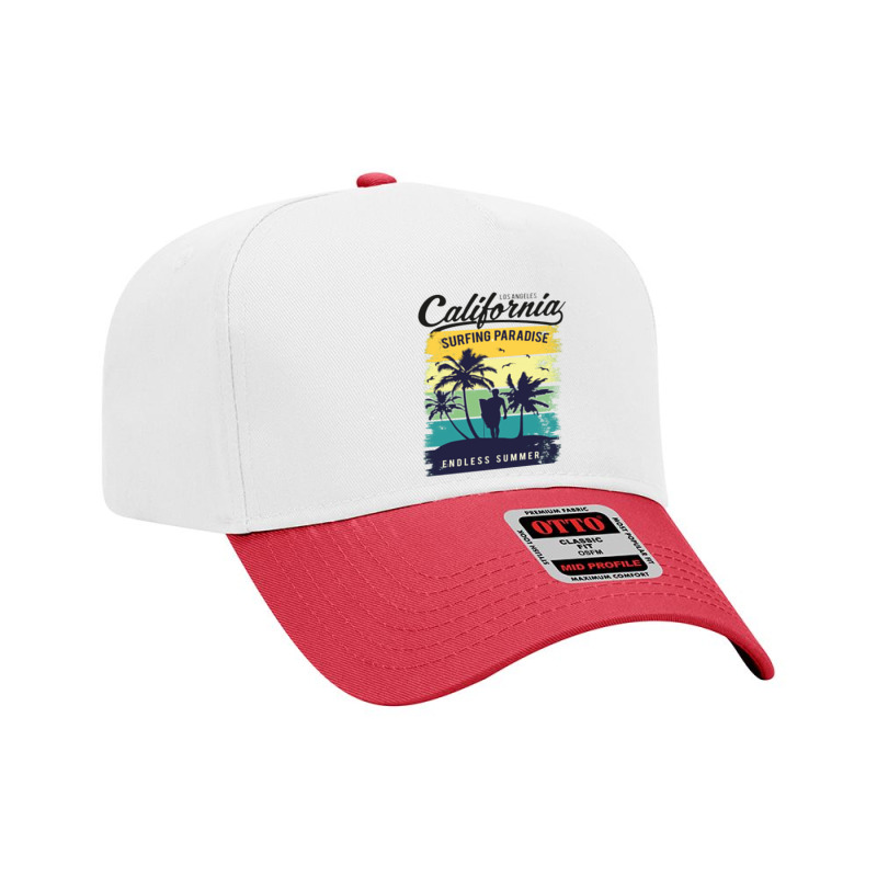 California Surfing Paradise,seal Beach California California Beach Sur Adjustable Baseball Cap by nbobatiga | Artistshot