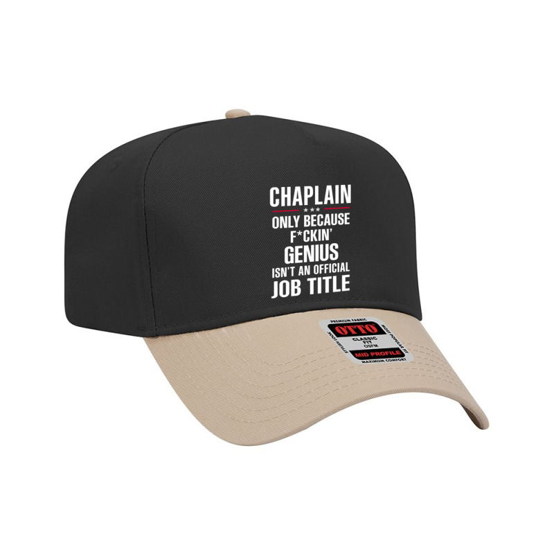 Gift For F Ckin' Genius Chaplain Adjustable Baseball Cap by thanchashop | Artistshot