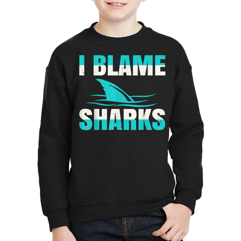 Funny Amputee Prosthetic Leg Arm Amputation I Blame Sharks T Shirt Youth Sweatshirt by phuongvu | Artistshot