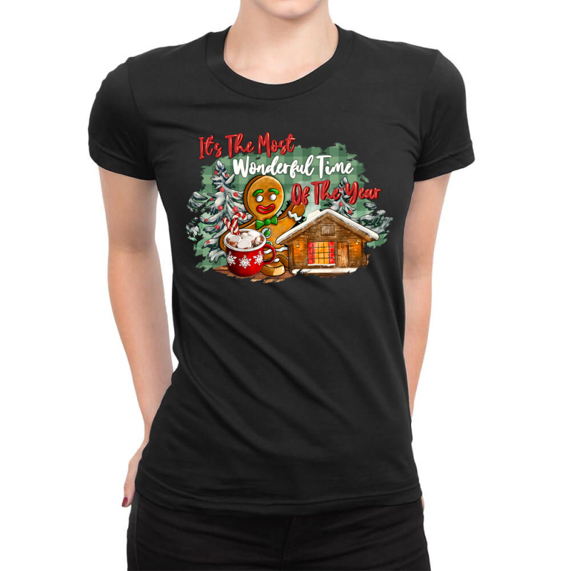 Its The Wonderful Time Of The Year Ladies Fitted T-Shirt by CowGirlArtShop | Artistshot