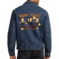 Glitter Softball Men Denim Jacket | Artistshot