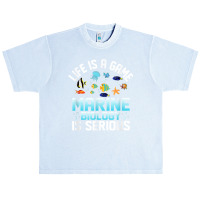 Life Is A Game Marine Biology Is Serious Ocean Student Sea T Shirt Urban Heavy T-shirt | Artistshot