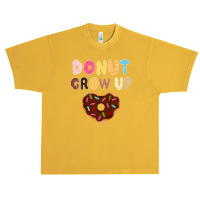 Kids Funny Donut Lover Donut Grow Up Cute Birthday Gift Urban Heavy T-shirt | Artistshot