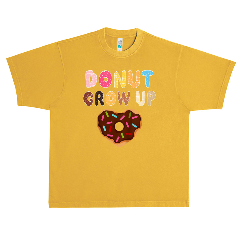 Kids Funny Donut Lover Donut Grow Up Cute Birthday Gift Urban Heavy T-shirt | Artistshot