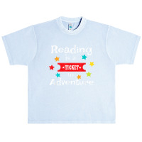 Reading Is A Ticket To Adventure Fun Book School Urban Heavy T-shirt | Artistshot