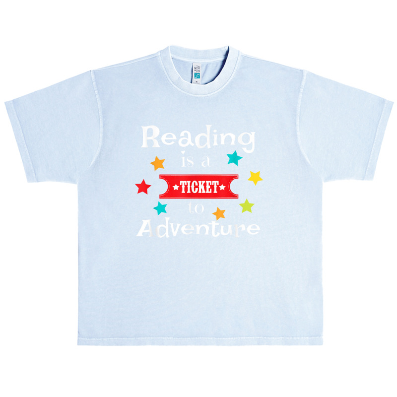 Reading Is A Ticket To Adventure Fun Book School Urban Heavy T-shirt | Artistshot