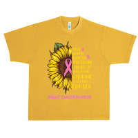 Breast Cancer Warrior You Never Know How Strong You Are Sunflower Love Urban Heavy T-shirt | Artistshot