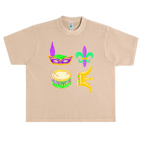 Mardi Gras Mask Parade Outfit Idea T  Shirt Mardi Grass Parade Outfit Urban Heavy T-shirt | Artistshot