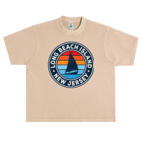 Long Beach Island New Jersey Nj Vintage Sailboat Retro 70s T Shirt Urban Heavy T-shirt | Artistshot