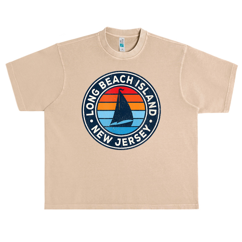 Long Beach Island New Jersey Nj Vintage Sailboat Retro 70s T Shirt Urban Heavy T-shirt by ReagerAero | Artistshot