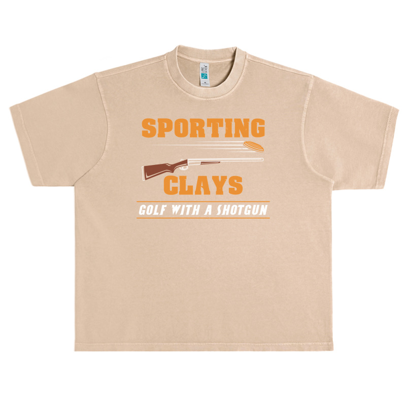 Sporting Clays   Golf With A Shotgun   Clay Target Shooting Sweatshirt Urban Heavy T-shirt | Artistshot