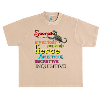 Scorpio Zodiac Horoscope Astrology T Shirt Urban Heavy T-shirt | Artistshot