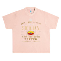 Sicily Flag Souvenirs For Sicilians Men & Women T Shirt Urban Heavy T-shirt | Artistshot