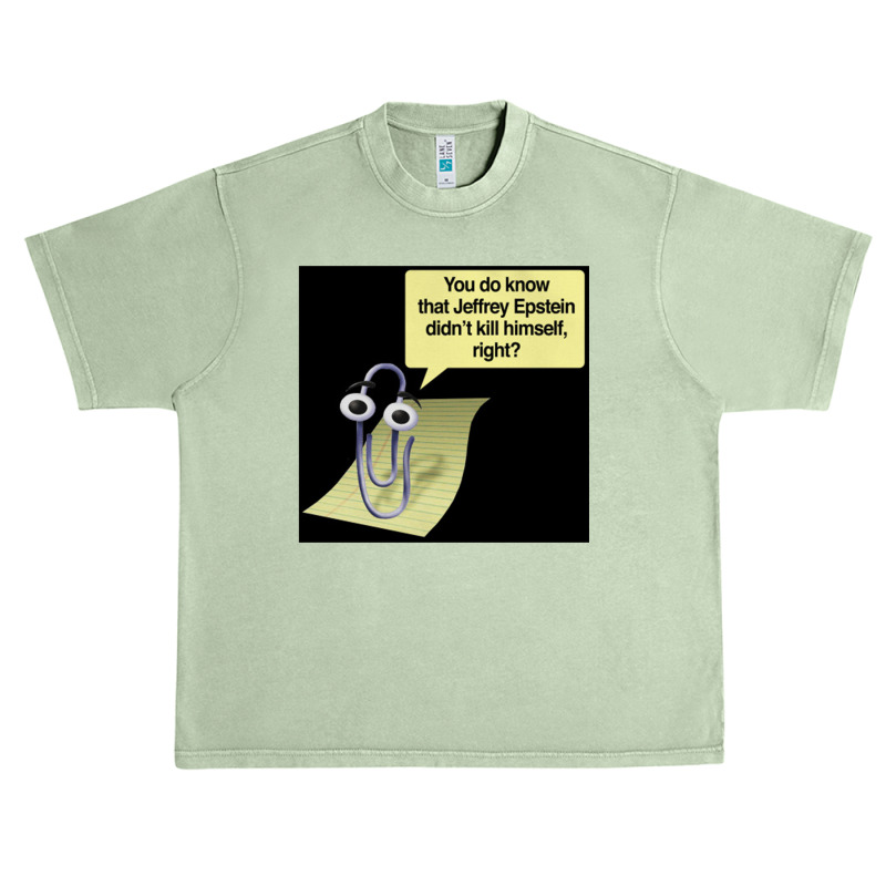 Clippy, Jeffrey Epstein Urban Heavy T-shirt | Artistshot