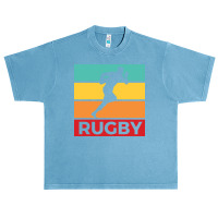 Rugby Silhouette Sport Activity Vector Graphic Urban Heavy T-shirt | Artistshot