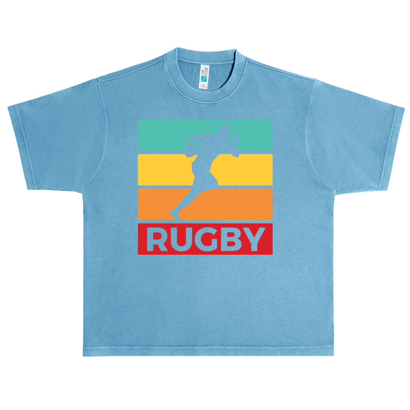 Rugby Silhouette Sport Activity Vector Graphic Urban Heavy T-shirt | Artistshot