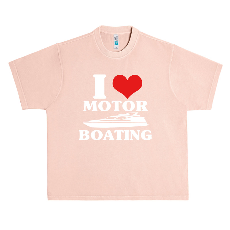 I Love Motor Boating Funny Boater Urban Heavy T-shirt | Artistshot