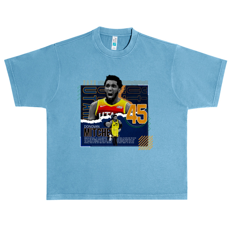 Donovan Mitchell Basketball Urban Heavy T-shirt by grahamlauren | Artistshot