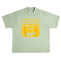 Caution Bricks On Floor Master Builder Building Blocks Urban Heavy T-shirt | Artistshot