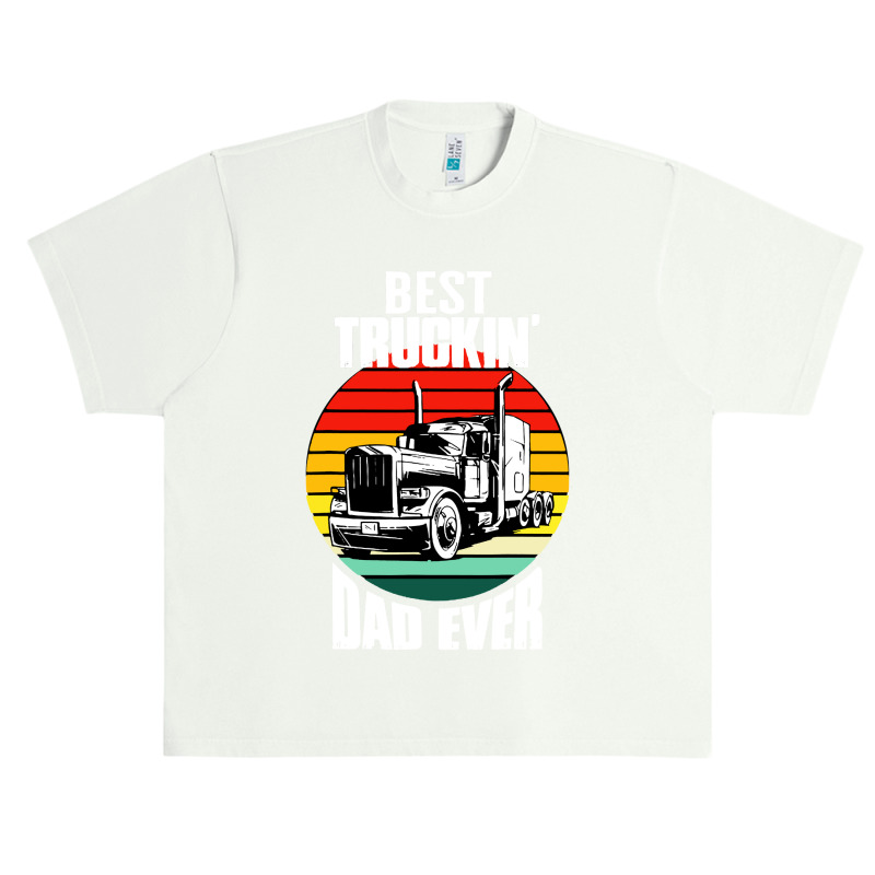 Best Truckin' Dad Ever Retro Trucker Dad Funny Urban Heavy T-shirt by chagoi | Artistshot