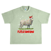 Sheep Fleece Navidad Funny Xmas Lights Santa Reindeer Sheep Farmer 287 Urban Heavy T-shirt | Artistshot