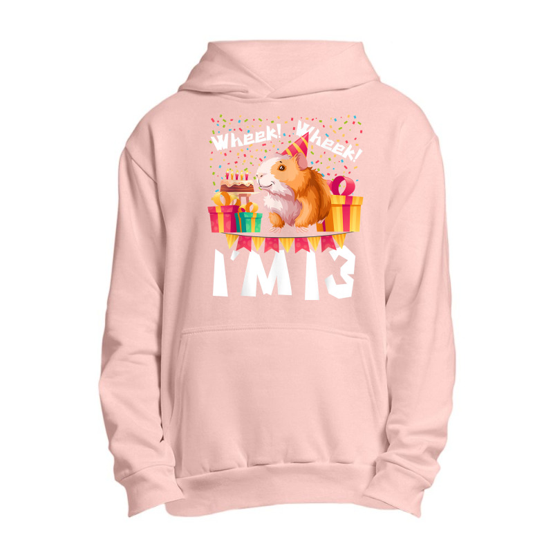 I'm 13th Birthday Girls Party Cute Hamster Pet Lover 13 Year T Shirt Urban Pullover Hoodie by belenfinl | Artistshot