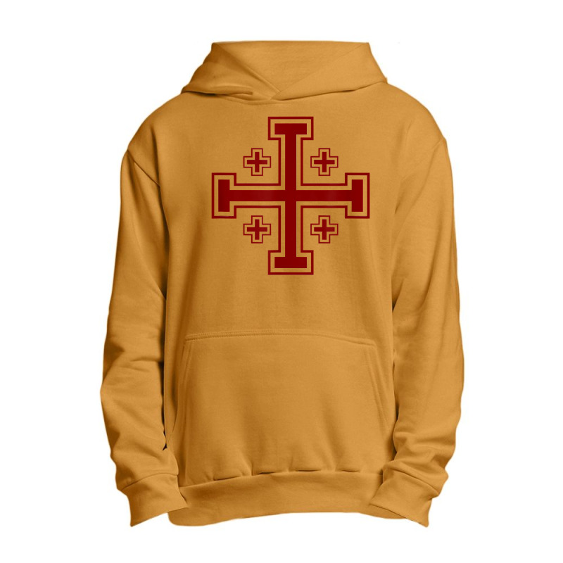 Jerusalem Cross Knights Templar Medieval Symbol Christianity T Shirt Urban Pullover Hoodie | Artistshot