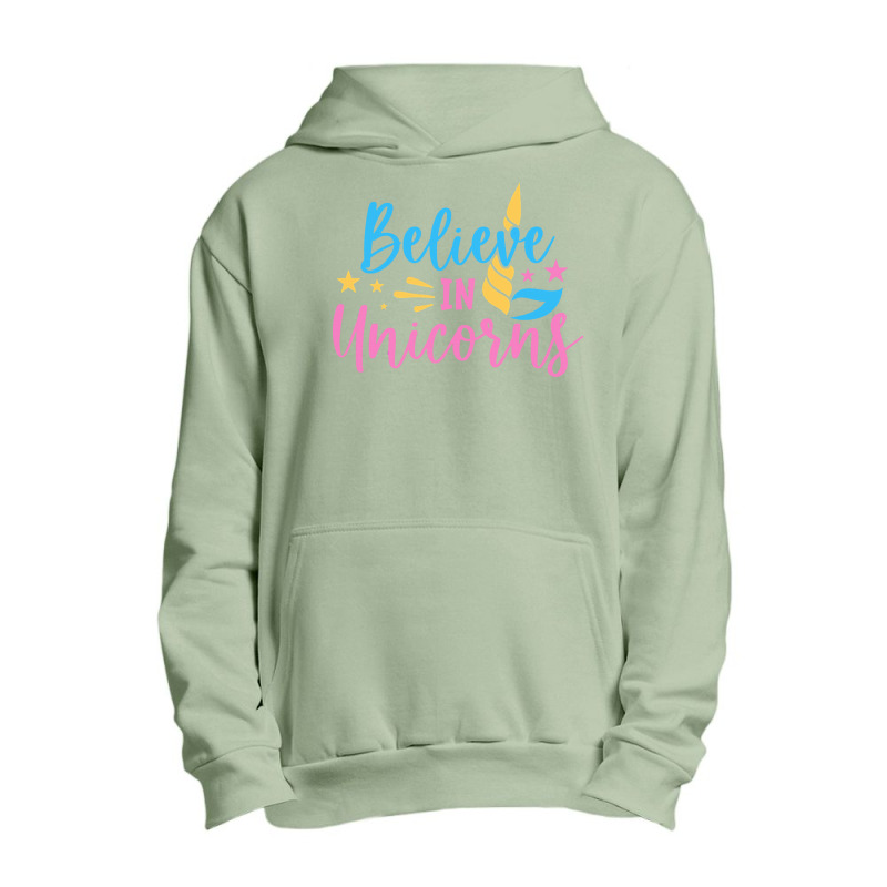 Believe N Unicorns T  Shirtbelieve în Unicorns T  Shirt Urban Pullover Hoodie | Artistshot