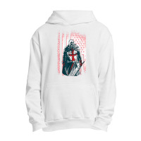 Jesus Crusader Warrior, Vintage American Flag Knight Templar T Shirt Urban Pullover Hoodie | Artistshot