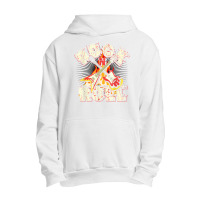 Music Guitar Flames Rock'n'roll Skeleton Musical Instrument T Shirt Urban Pullover Hoodie | Artistshot